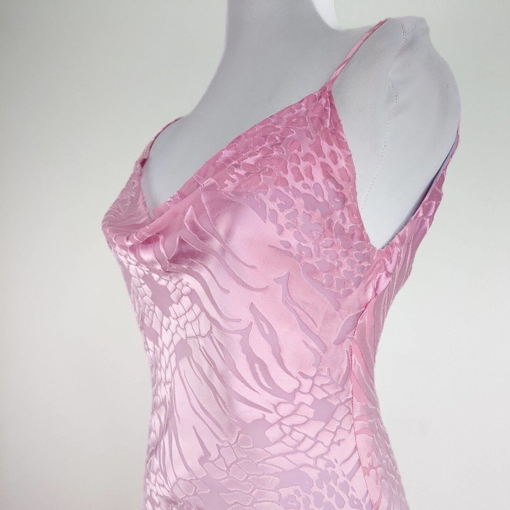 Elegant light pink lavender purple ombre silk maxi gown - Picture 7 of 16